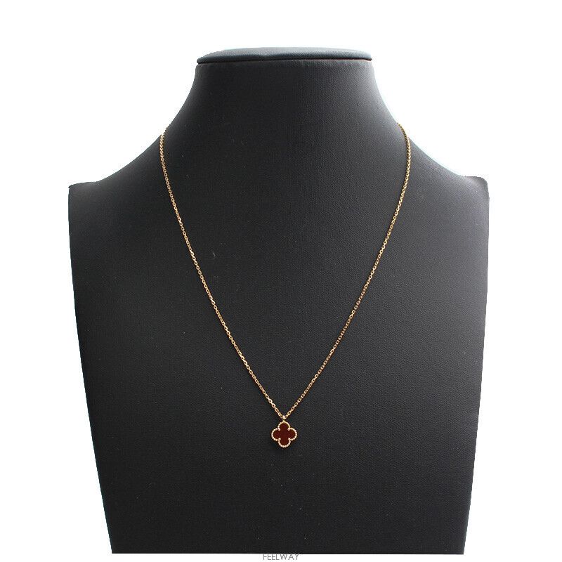 Van Cleef & Arpels Sweet Alhambra Rose Gold Necklace 12345 78622232