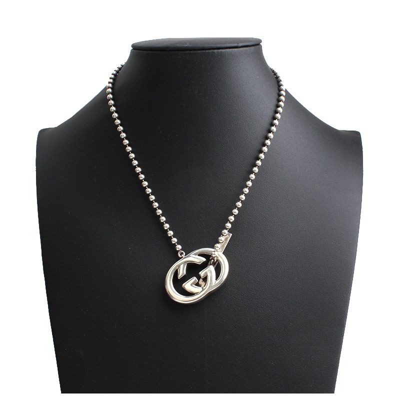 Gucci Logo 925 Silver Necklace 114253914