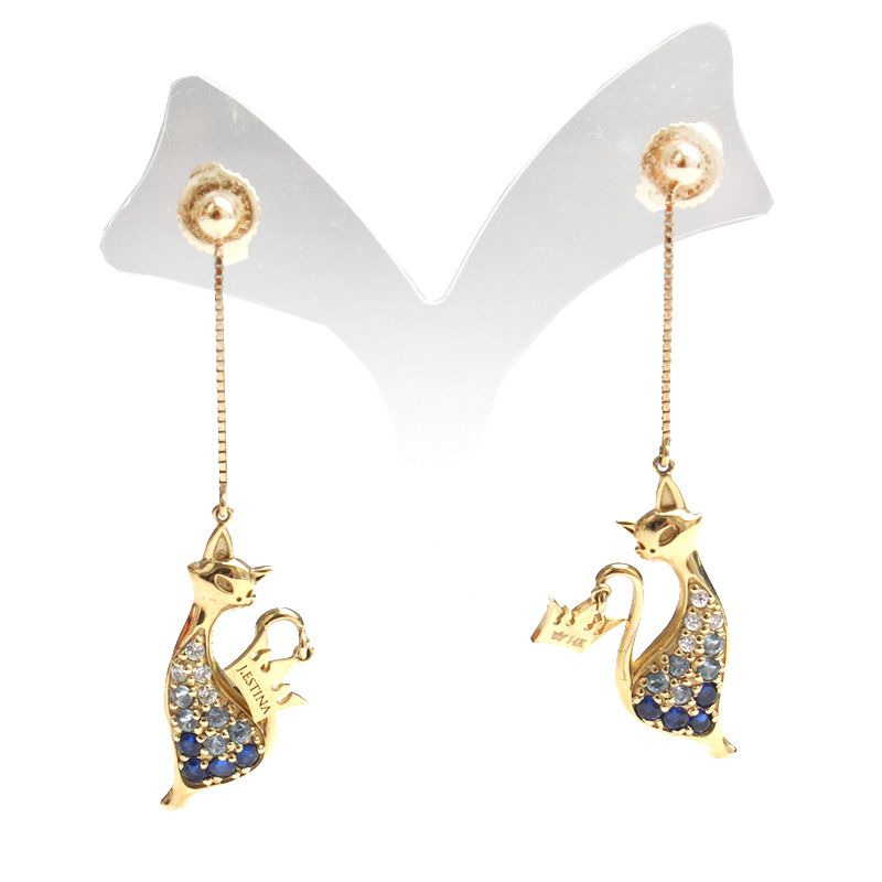 Other Brand 14K Cat Earrings 98999172