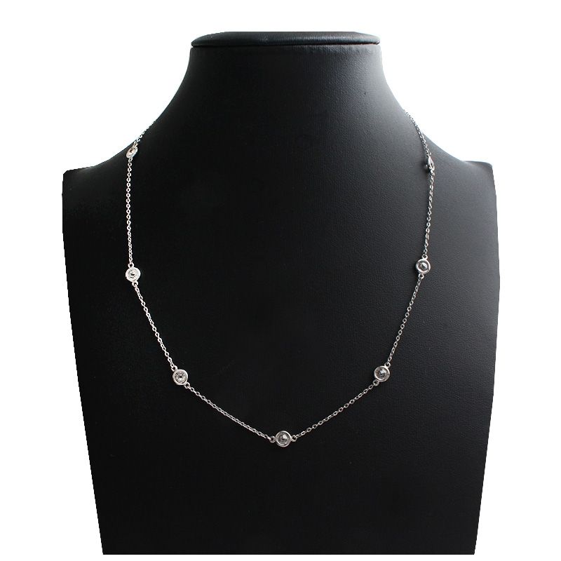 Other Brand 925 Silver Crystal Necklace 97506469