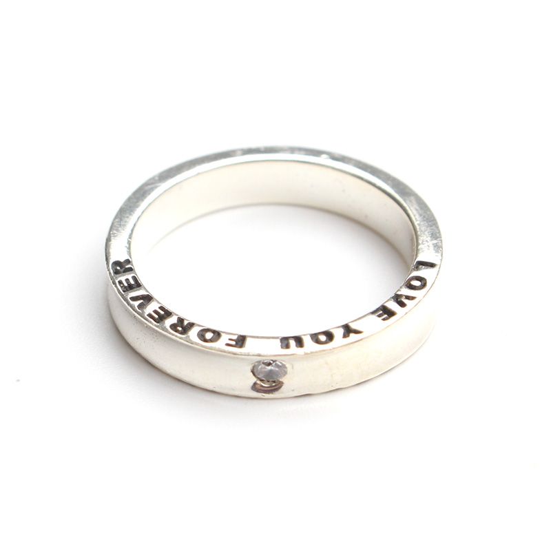 Other Brand Love You Forever 925 Silver Ring 9 100459066