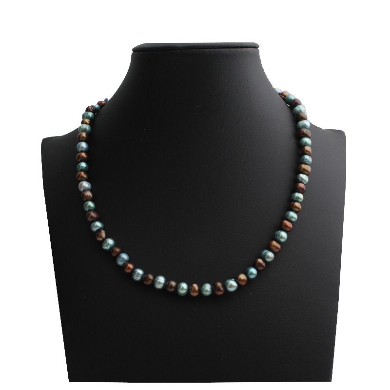Other Brand Blue Bronze Baroque Pearl Necklace 86161435