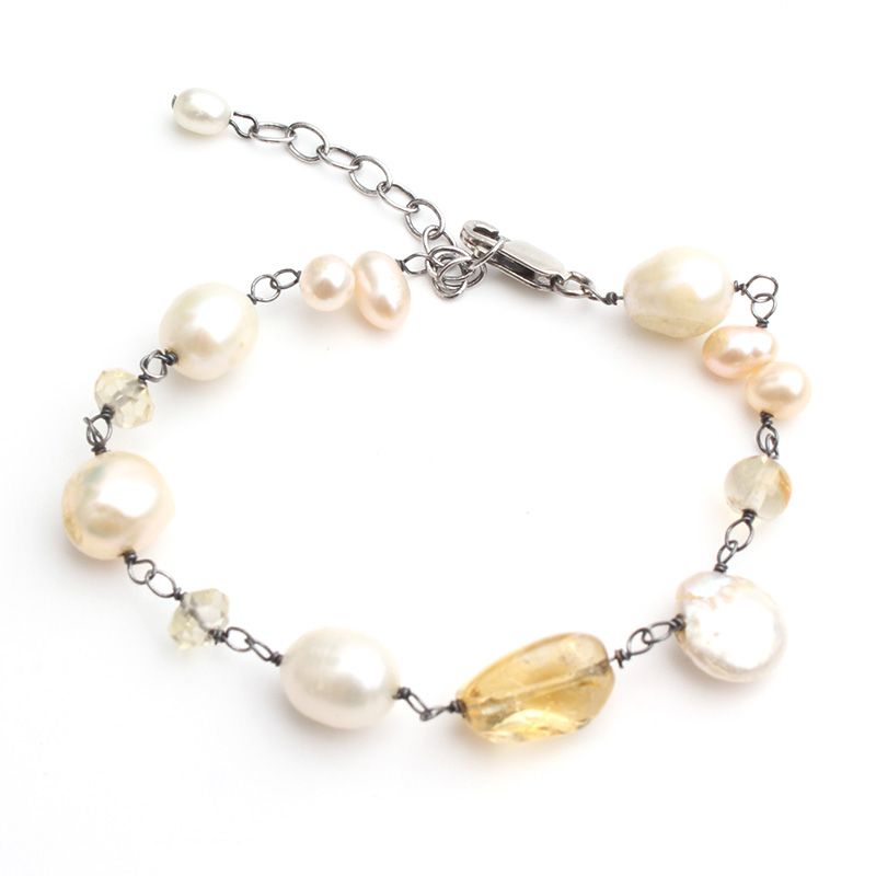 Other Brand Baroque Pearl and Citrine Bracelet 86257065
