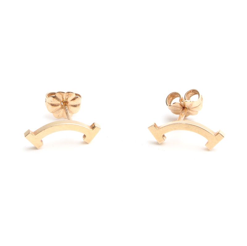 Tiffany & Co Rose Gold T-Smile Earrings 12345 78621250