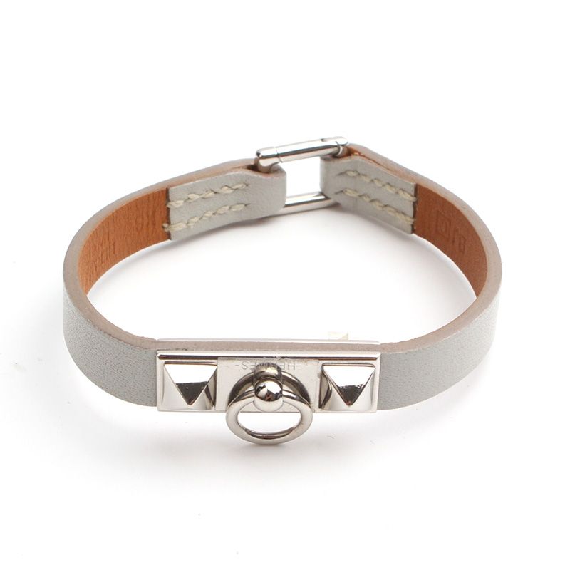 Hermes Micro Rivale Silver Bracelet Q stamp 78621120