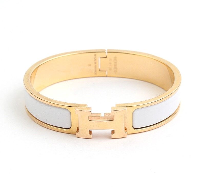 Hermes Hermes H Click H Bracelet Gold Bangle S 42408682