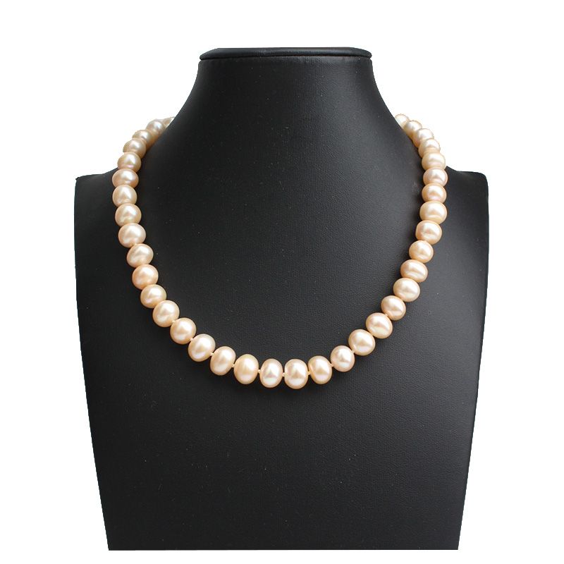 Other Brand Pink Gold Pearl Necklace with 14K Gold Clasp 84185874