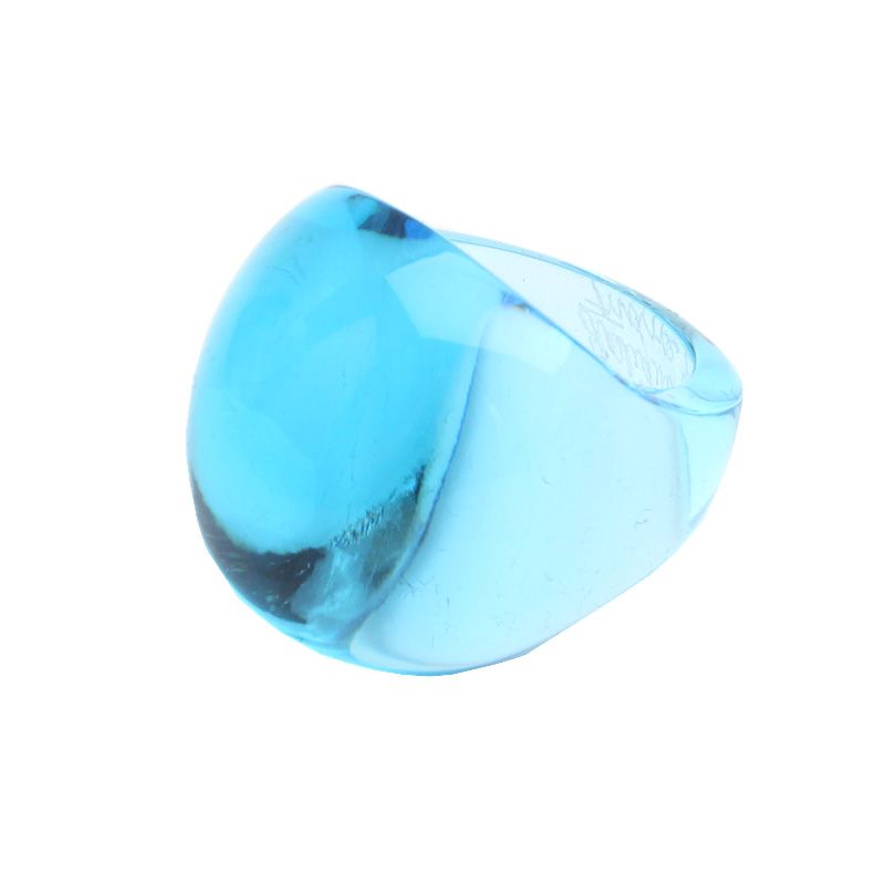 LALIQUE Larique Sky Blue Crystal Ring 11 76898671