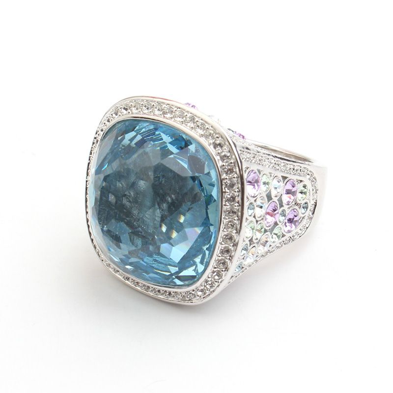 Swarovski Aquamarine Crystal Ring 65625728