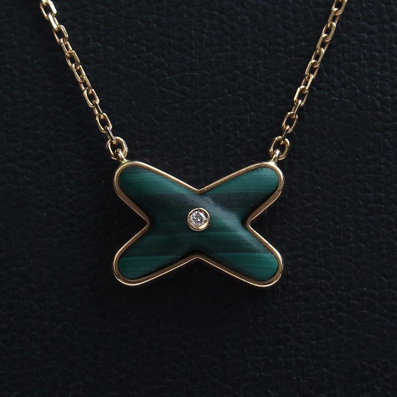CHAUMET Malachite Jude Riang 750 Rose Gold Necklace 12345 74935393