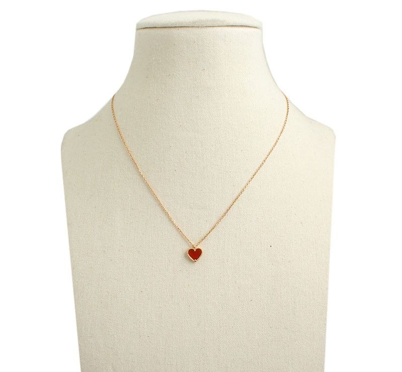 Van Cleef & Arpels Sweet Alhambra Rose Gold Heart Pendant Necklace 12345 26811775