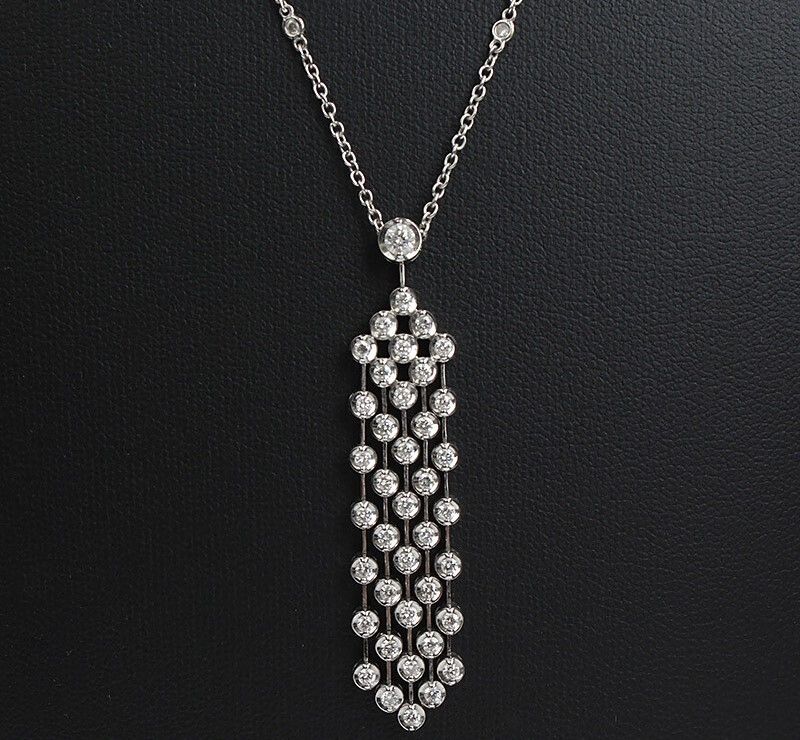 Other Brand Diamond Fringe Necklace in 18K White Gold 12345 33756091