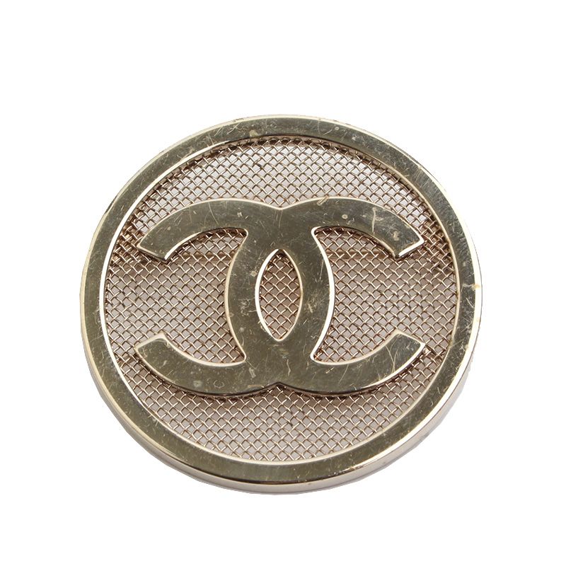 CHANEL CC Round Net Brooch 55323342