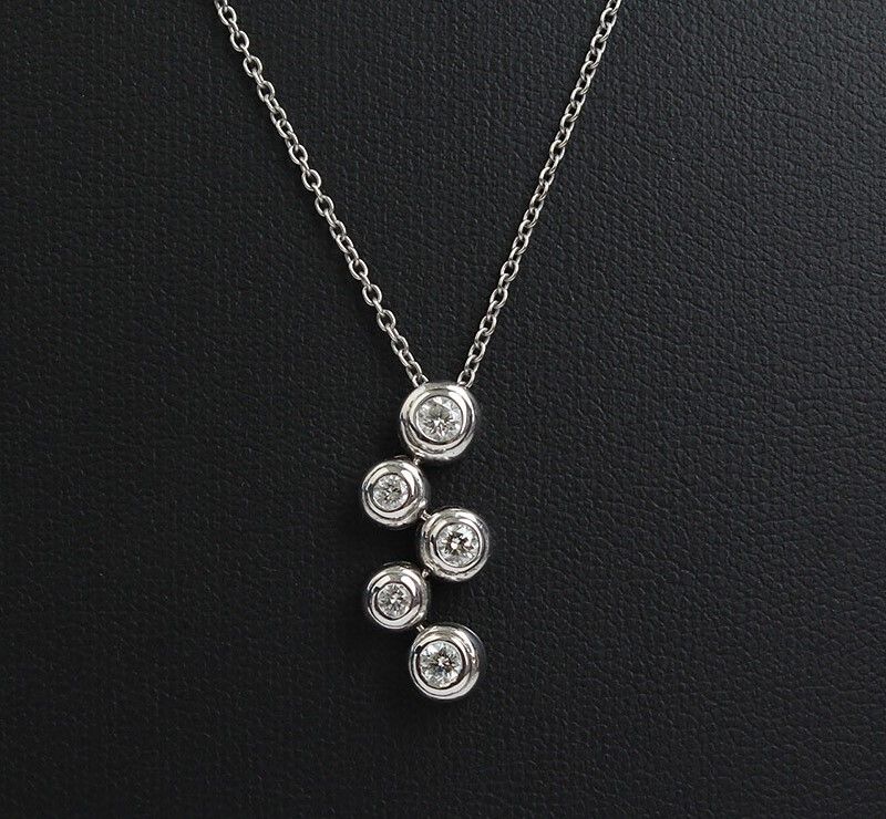 Other Brand 18K White Gold Diamond Necklace 33654917
