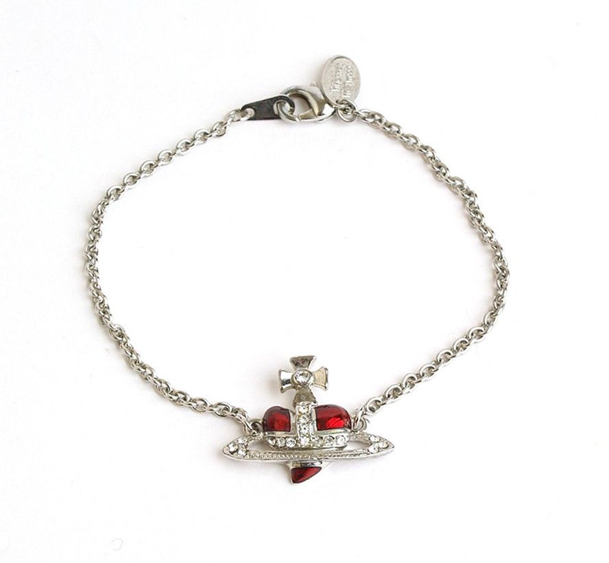 Vivienne Westwood Queen's Heart Jewel Silver Bracelet 28013299