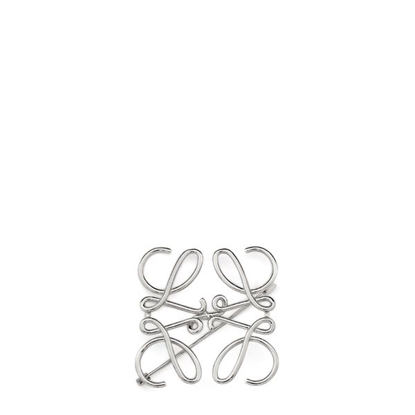 Loewe Silver Anagram Brooch 25SS 11125020 9230 00001 122763233