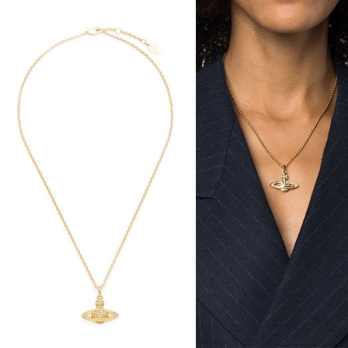 Vivienne Westwood Mini Bath Relief Necklace 63020086 48984552