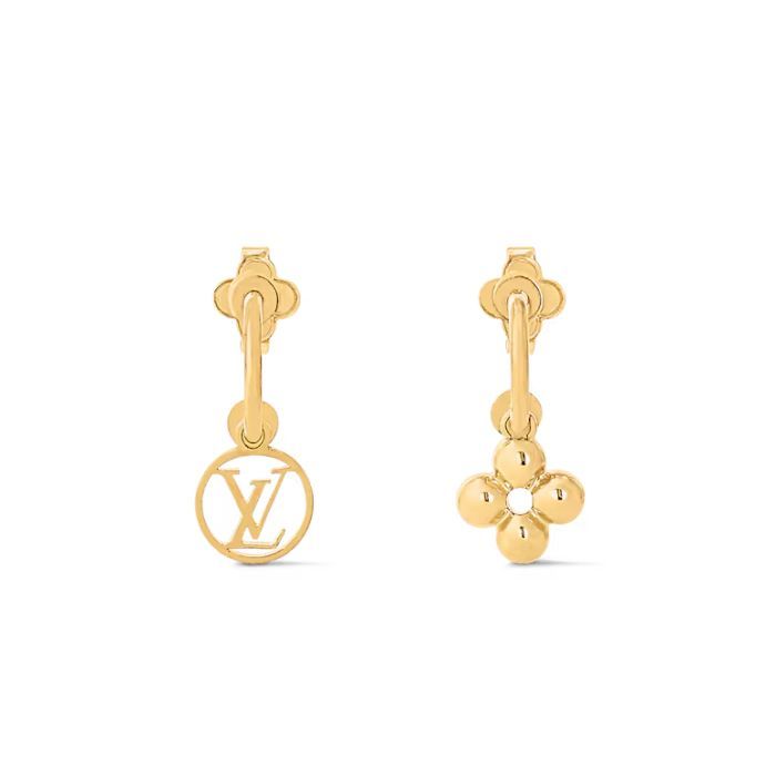 Louis Vuitton Blooms Earring Gold M64859 118316860