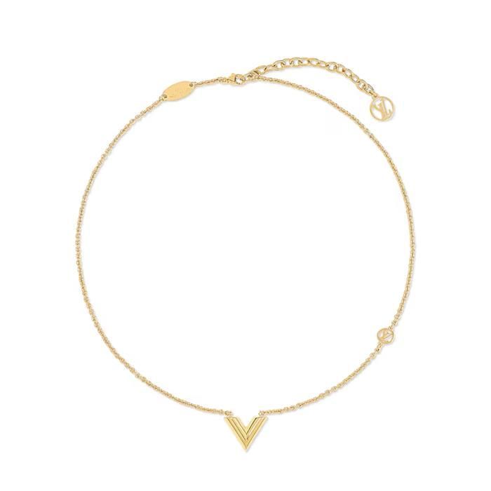 Louis Vuitton Essential V Logo Women's Necklace M00857 118187426
