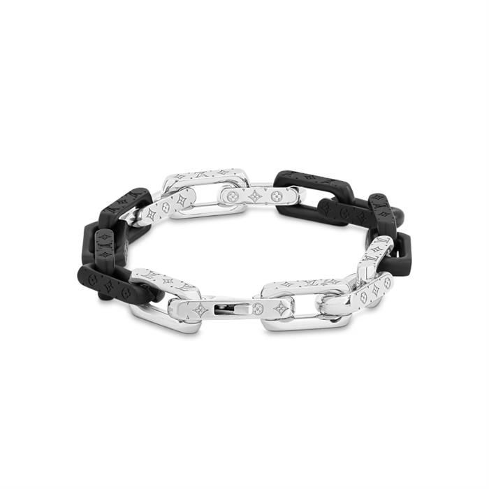 Louis Vuitton Monogram Chain Bracelet Silver L M00687 118189660
