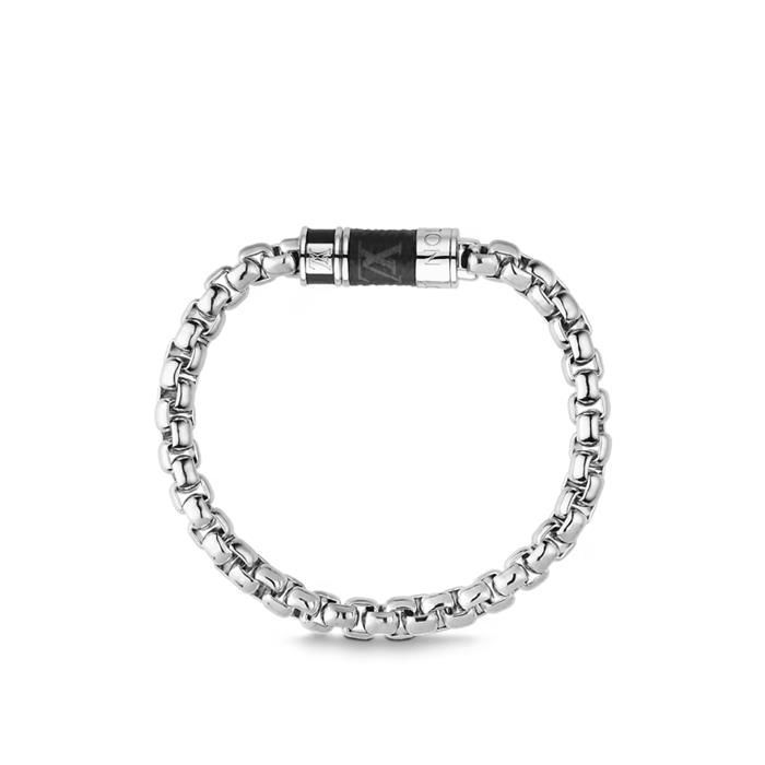 Louis Vuitton Monogram Chain Bracelet Gray M62592 118189973