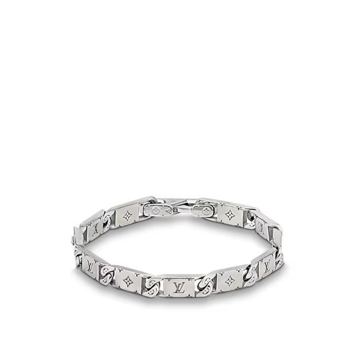 Louis Vuitton Men's Bracelet Monogram Tide Up Bracelet Silver M0921M 118189240