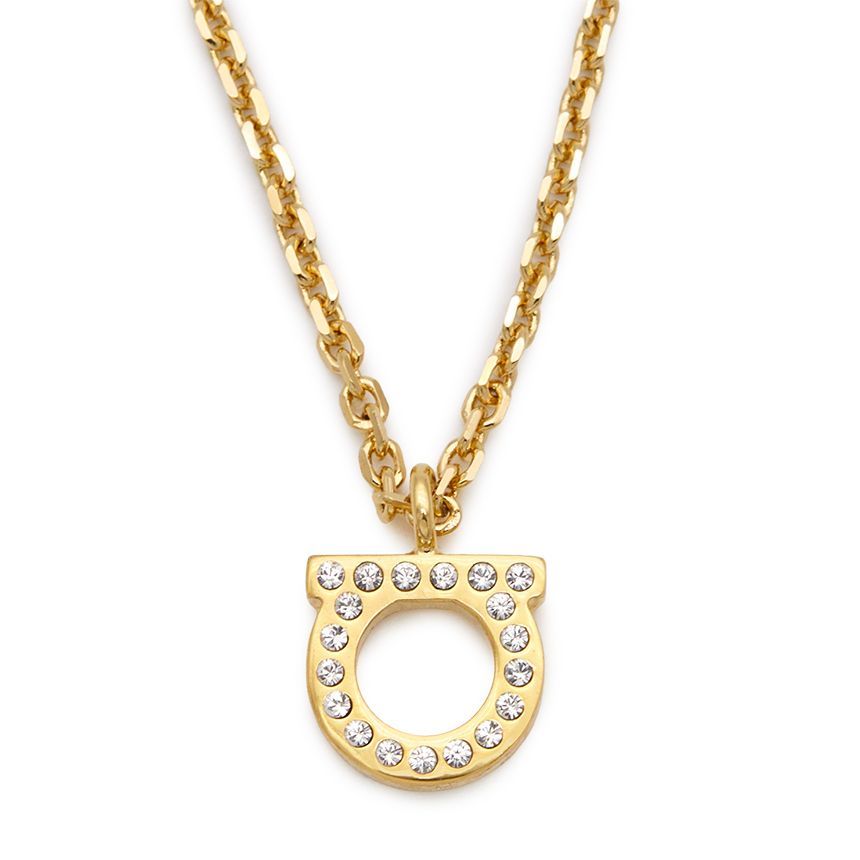Salvatore Ferragamo Gancini Crystal Women's Necklace 76 0131 001 0696654 120684632