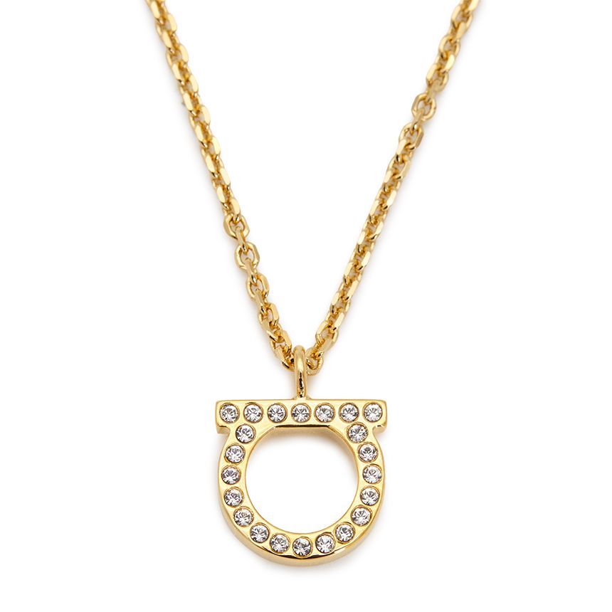 Salvatore Ferragamo Gancini Crystal Women's Necklace 76 0132 001 0696656 87305264
