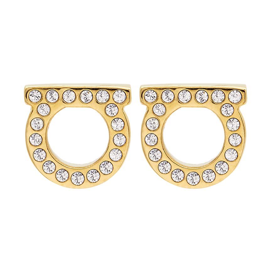 Salvatore Ferragamo Gancini Crystal Women's Earrings 76 0123 001 0696576 87305261