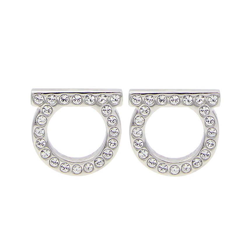 Salvatore Ferragamo Gancini Crystal Women's Earrings 76 0122 002 0696574 120684617