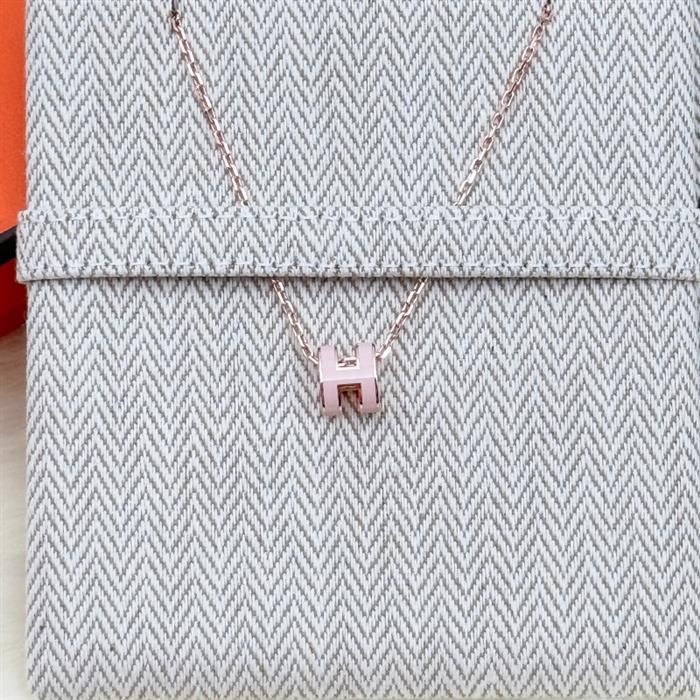 Hermes Mini Popashu Necklace Pendant Rose Gold H147992FO85 114800658