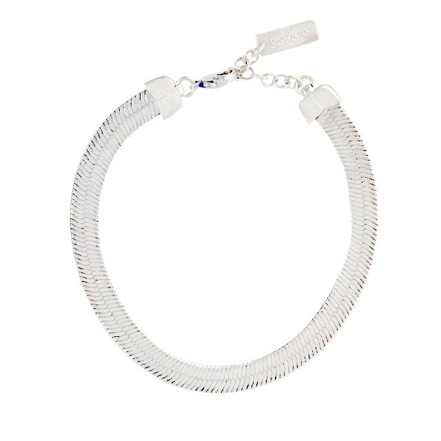 Saint Laurent YSL Logo SERPENT Bracelet in Silver 819801 Y1500 8304 133102565