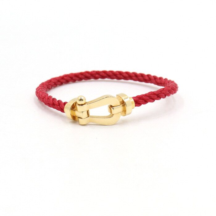 Fred 18K Yellow Gold Force10 Large Cable Bracelet 50348 133067594