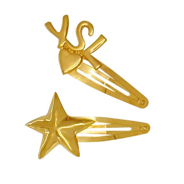 Saint Laurent Cassandra Metal Hair Pin / Gold 8030 823457 Y1500 8030 133102585