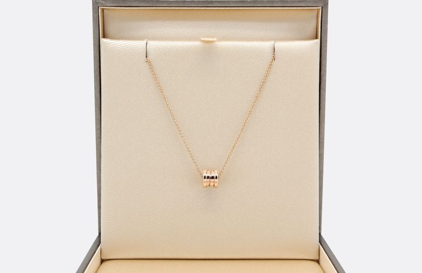 Bulgari B.Zero1 Necklace Mini 18K Rose Gold 357255 25 Year 132510698