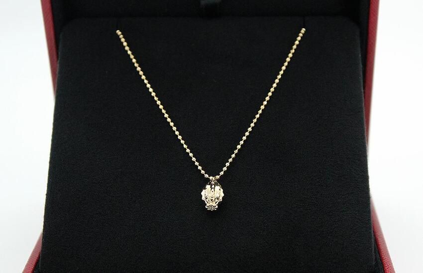 Cartier Cactus de 18K Yellow Gold Diamond Necklace 0.19ct B7224584 119674408