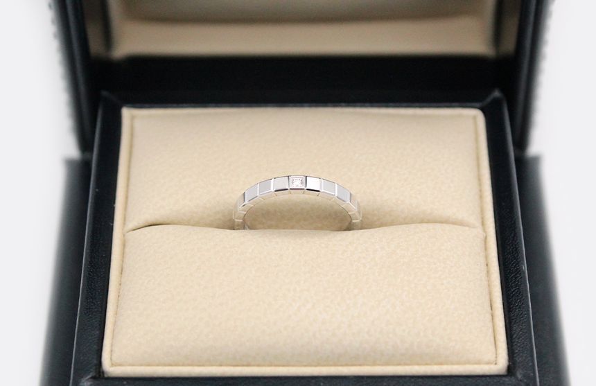 Chopard Ice Cube Ring 18K White Gold Diamond 1P Ring 46 (6) 827002-1222 123510735