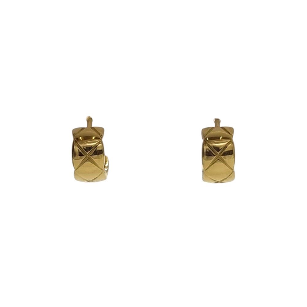 CHANEL Coco Crush Earrings Yellow Gold CHB040210 132368219