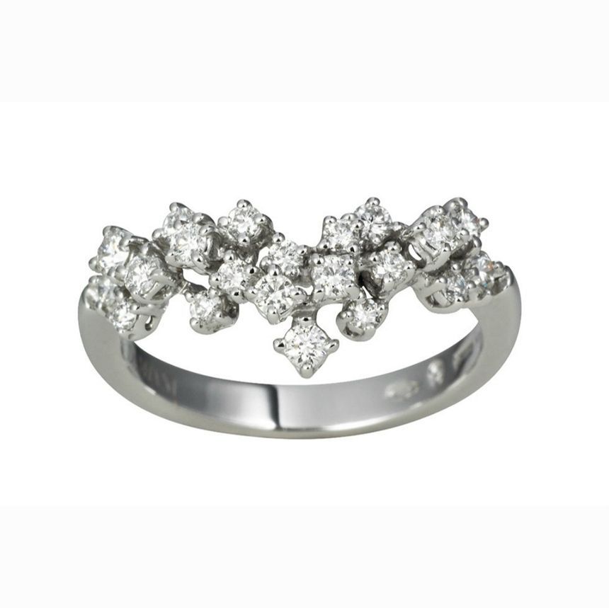Damiani Mimosa Diamond White Gold Ring 15 127649464