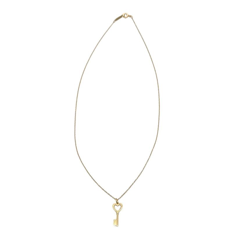 Tiffany & Co Tiffany Heart Key Pendant Necklace 18K TIB011922 124443129