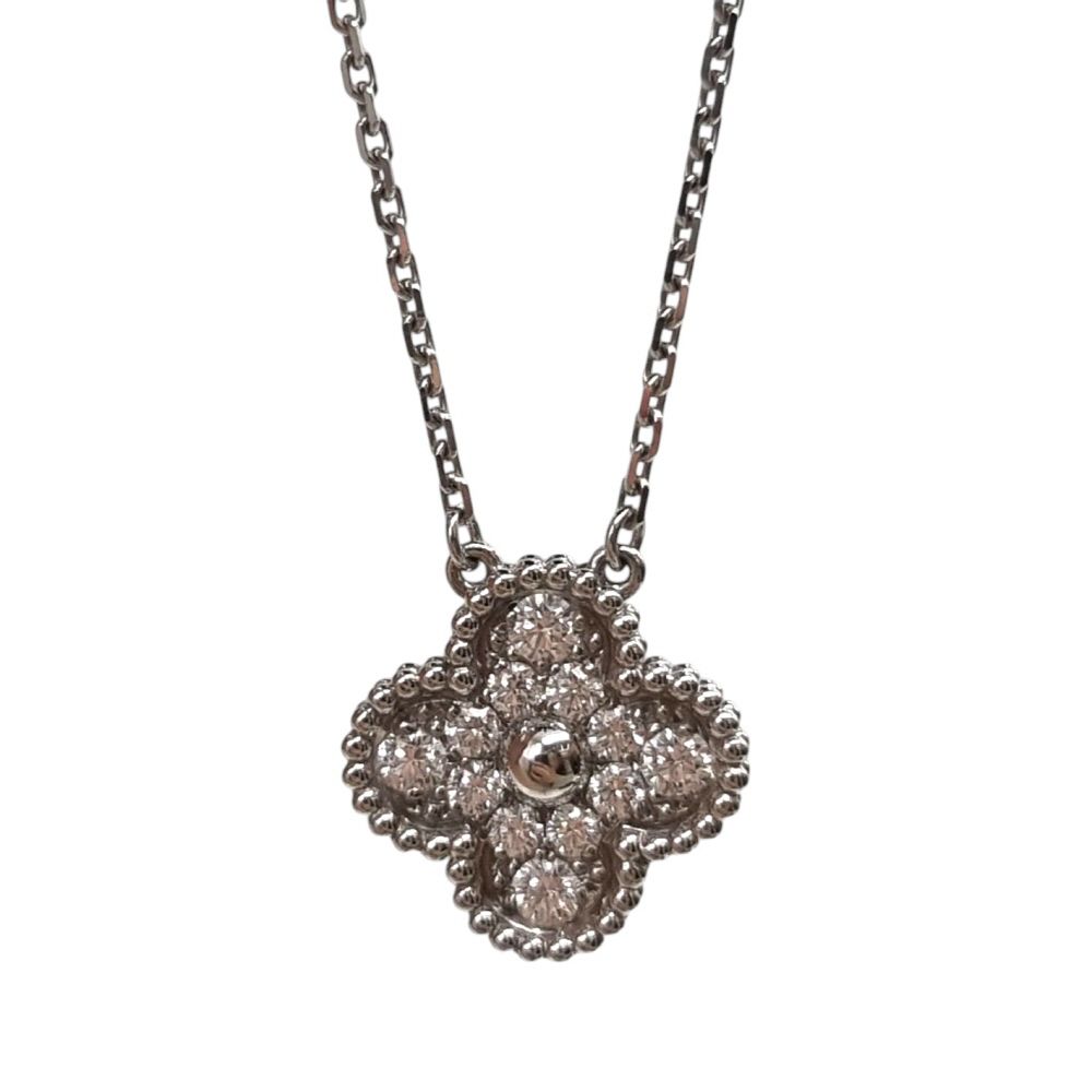Van Cleef & Arpels Vintage Alhambra Diamond Pendant Necklace ETB040203 132363102