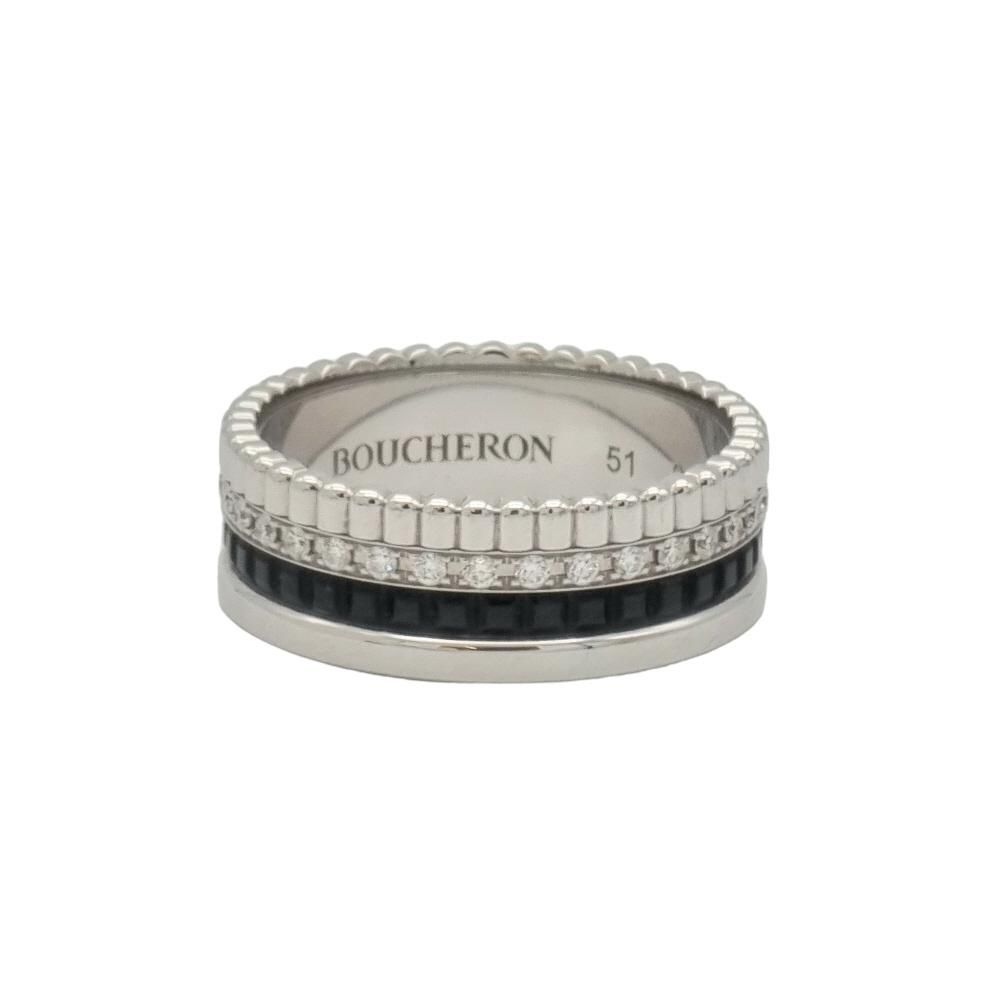 Boucheron Quattro Black Edition Diamond Small Ring 51 92411447