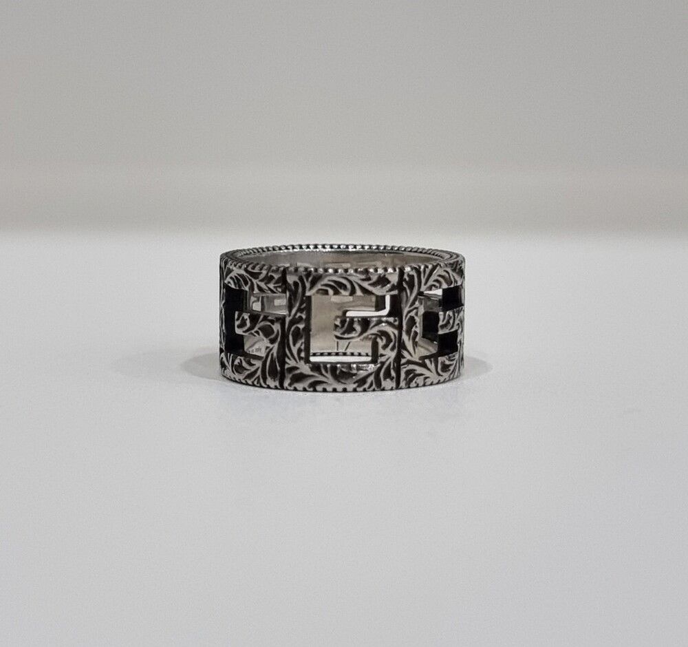 Gucci GG Square Antique Silver Ring 17 44658754