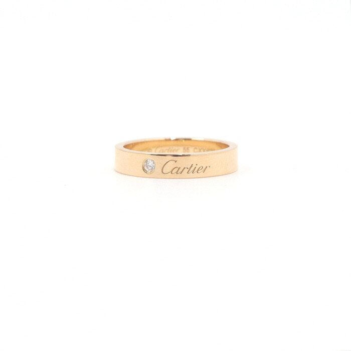 Cartier 1P Diamond 4mm Ring Size 15 aa49905 132991746