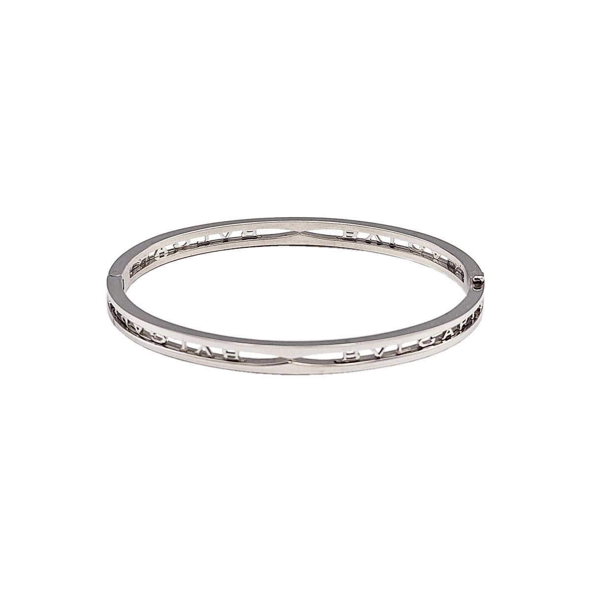 BVLGARI 18K White Gold B.zero1 Openwork Bracelet M 132968315