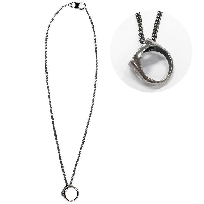 Maison Margiela MM6 Silver Ring Chain Necklace SM7UU0078 P7356 952 132918149
