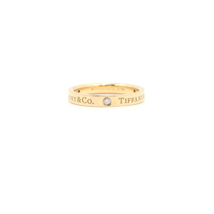 Tiffany & Co 3P Diamond TCO 3mm Band Ring Size 15 aa49638 130901120