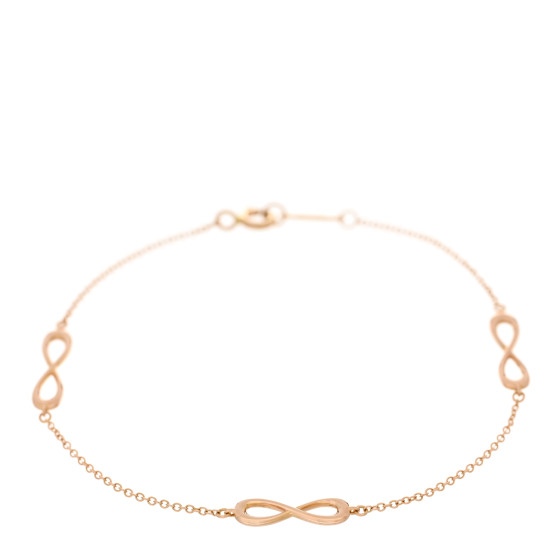18K Rose Gold Infinity Endless Bracelet