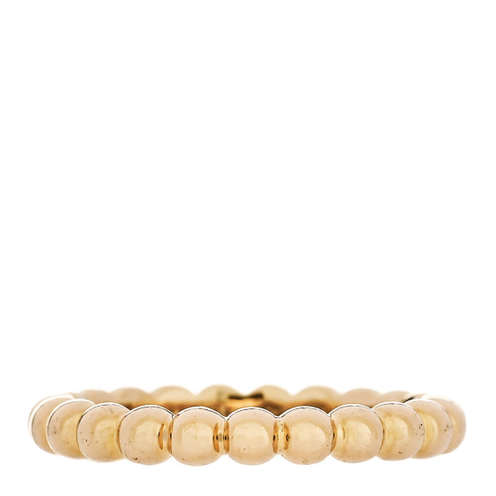 18K Yellow Gold Medium Perlee Ring 50 5.25