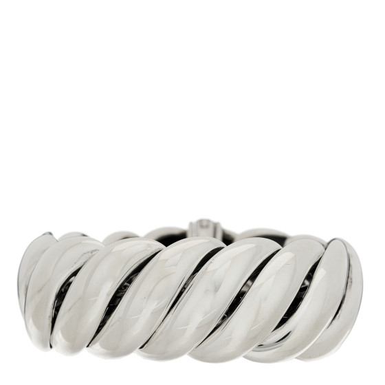 Sterling Silver Sculpted Cable Bracelet